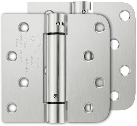 Luxbaro 2 Pack Spring Hinges Self Closing 4 Inch, Self Closing Door Hinges
