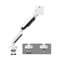 Monitor Stand Single Monitor Desk Mount, Heavy Duty Monitor Arm for 17-49 inch Screens up to 33lbs, Fully Adjustable Ultrawide Single Monitor Mount, VESA 75/100mm Monitor Desk(White)