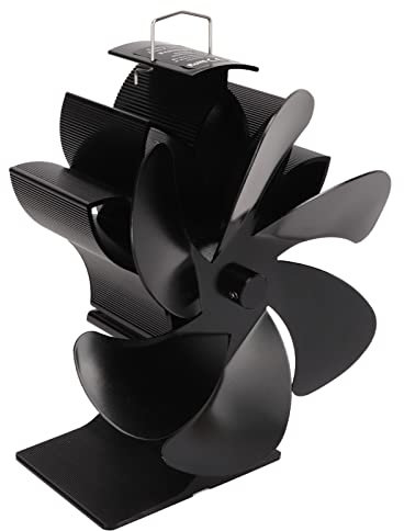 Brrnoo Ventilateur de Poêle à Lame Silencieux, Auto-Démarrage, Ventilateur Économe en Énergie, Adapté aux Poêles à Bois, Poêles à Gaz, Poêles à Pellets, Haute