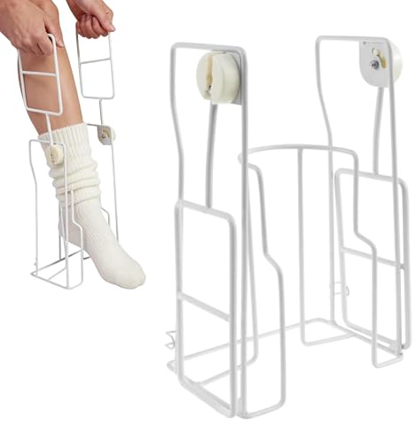 Aiuto per calze a compressione, aiuto per indossare calze e calze con manico allungato, calze a compressione per anziani, donne incinte, persone immobiliari