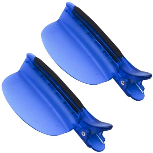 Pinces à cheveux avec séparateur de vitesse – 2 pinces de section, fourche pour extension de perruque, protection avancée contre la chaleur, outil pour couper les cheveux