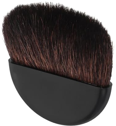 IMIKEYA Brocha para Rubor Pequeña de Nailon, Pincel Plano para Contorno y Polvos, Cepillo Portátil de 5 Cm para Maquillaje de Viaje y Retoques Faciales