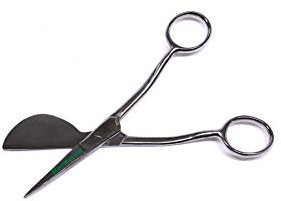 Barnwell 7 Carpet Napping Duckbill Shears Scissors Silver Handle Fitting Tool