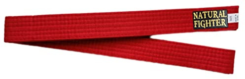 mmasport Cinturón Karate Judo Aikido Taekwondo Belt para artes marciales de algodón básico (Rojo, 300.00)