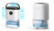 CONOPU Dehumidifier, 2300ML Dehumidifiers for Home, Dual Semiconductors Technology & Dehumidifier 1000ml, Dehumidifiers for Home, Auto Off&Coloured LED Light
