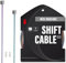 CNC Pro Slick Polished MTB Gear Cable for Shimano/SRAM,Bike Gear Cable 1.2X 3500mm for Mountain Bike/Road Bike，Rainbow,1pc.