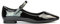 ESSEX GLAM Womens Mary Jane Ballet Shoes Ladies Flats Buckle Strap Square Toe Black Patent Dolly Pumps Size 7