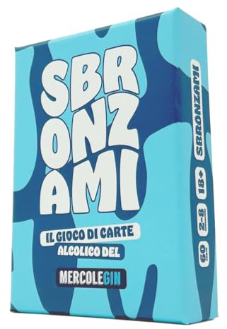 SBRONZAMI™ - Gioco di Carte alcolico - L’originale - Party Game tra amici | +18 | Mazzo base 1° edizione - 60 carte - Edizione Italiana