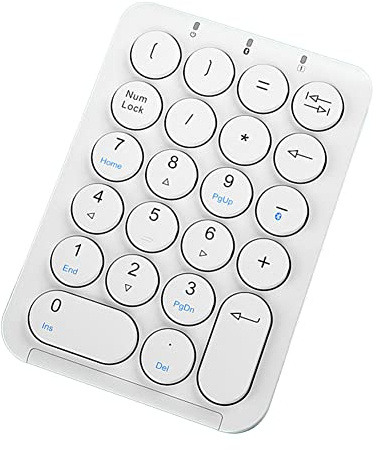 Persistence Tastierino numerico fili Bluetooth tastiera numerica rotonda 22 tastiera numerica ricaricabile ()