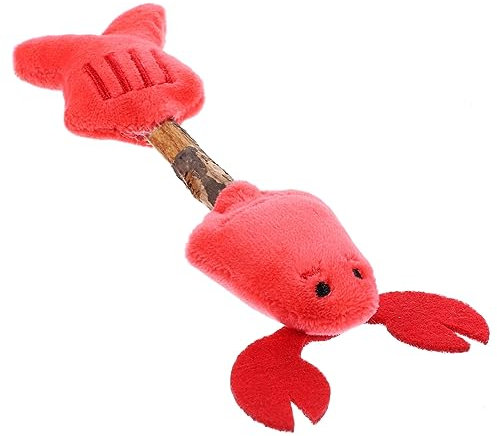 SEWOART Katzenspielzeug Aus Plüsch Mit Silvervine-stab Für Kätzchen Interaktives Beißspielzeug Für Innenbereich Zahnreinigungsspielzeug Aus Actinidia Polygama