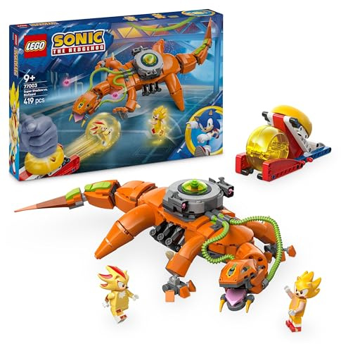 LEGO Sonic The Hedgehog Super Shadow Contre Biolizard - Cadeau pour Gamers garçons et Filles dès 9 Ans - Jouet de Construction Collector pour Les Enfants et Les passionnés du Jeu vidéo 77003