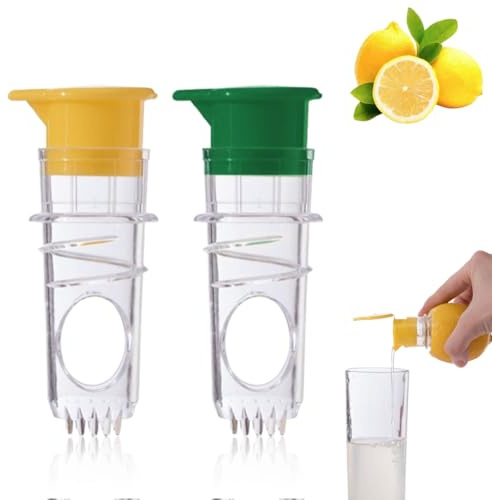 Exprimidor manual de limones, 2 unidades, exprimidor de limas, exprimidor de limones, exprimidor de limones, prensa manual,exprimidor limon,exprimidor manual,limones(amarillo y verde)