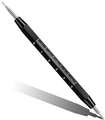 Nogeqi Federstegwerkzeug Uhren Federsteg, Metall Uhrenarmband Werkzeug Aus Aluminium Mit Skala, Kürzen Uhrband Federstege Werkzeug Uhr Armband Zum Einstellen,Entfernen Und Ersetzen Von Uhrenarmbändern