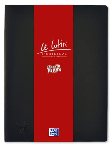 OXFORD Protège-Documents Le Lutin® L'Original A4 40 vues / 20 pochettes Couverture PVC NOIR