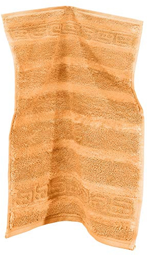 Cawö Gästetuch 1001 Noblesse Walk-Frottier apricot Größe 30x50 cm