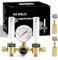RX WELD Dual Output Argon Regulator Flow Meter Mig Tig 0-60CFH CGA580 Inlet 5/8 UNF-18RH Outlet