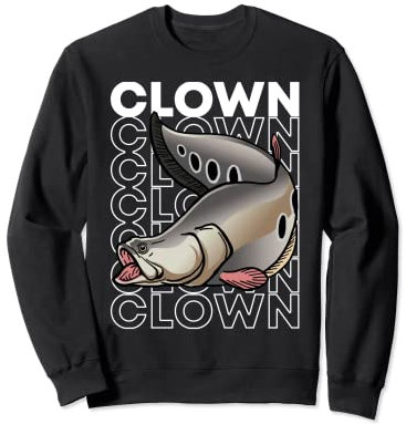 Couteau clown en forme de poisson style années 80 Sweatshirt