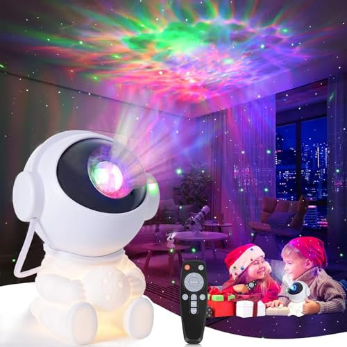AIBEAU Galaxy Star Projector - 360° Rotating Night Light with 3 Modes & Timer, Perfect for Bedroom, Kids Room, Christmas, Birthdays, Valentine's Day Gifts