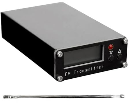 Swiixxer FM-sändare 2KM 76-108Mhz digital display 0,5 W 500 mW stereo sändare för radiosändningsstation med antenn