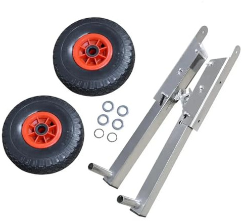 SUBLXPoten Ruota di varo in Acciaio Inox per gommoni Ruote di alaggio for Barche gonfiabili Ruote di avviamento for Barche Gommone Gommone Ruote for Motore fuoribordo Pieghevoli Ruote di alaggio