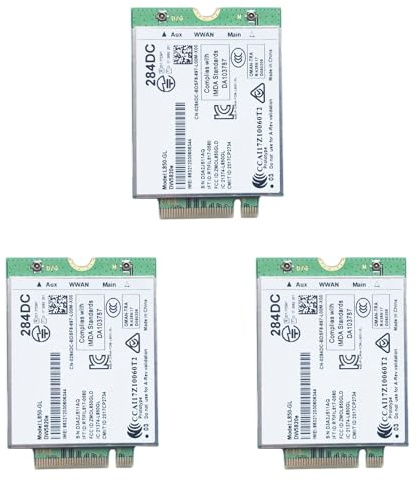 ISTOVO 3X Dw5820E L850- LTE 4G Card Module 0284Dc 284Dc per Laptop 3500 5400