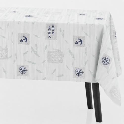 DH DREAMER HOME Mantel Impermeable Lavable Antimanchas Fabricado en España, Mantel Hule Protector de Mesa Fácil de Limpiar, Mantel de Cocina y Comedor para Uso Interior y Exterior 100x140cm