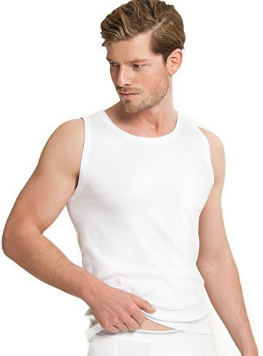 Jockey Modern Classic A-Shirt - Unterhemd Herren im 2er Pack, Tank Tops aus 100% Baumwolle, figurbetonte, ärmellose Feinripp-Unterhemden, 2er Set, in Weiß