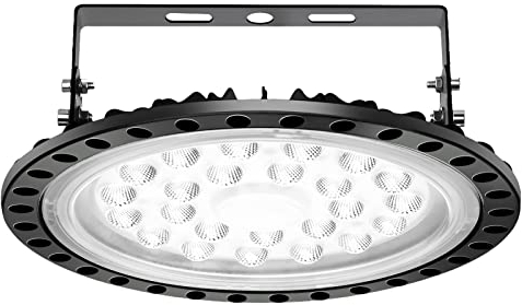 Viugreum LED UFO, 100W Led Hallenstrahler, 6000K-6500K Kaltweiß 120°Abstrahlwinkel Industrielampe 10000LM LED High Bay Licht IP65 SMD2835 96Leds für Hallenbeleuchtung, Werkstattbeleuchtung