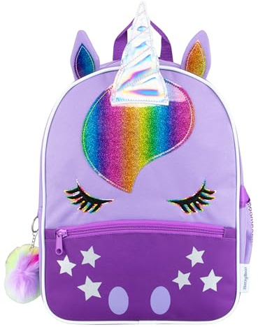 Harry Bear Zaino Unicorno | Zainetto Bambina | Zaino Bambina | Zaini Scuola Bambina | One Size Viola