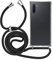 MyGadget Handykette für Samsung Galaxy Note 10 - [ TPU Hülle mit verstellbaren Band ] - Handyhülle mit Handyband zum Umhängen Kordel Schnur Case Schutzhülle - Schwarz