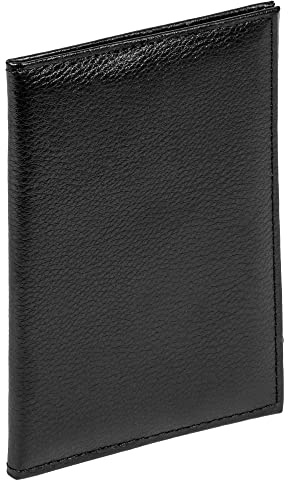walther design läder ID-kort svart upp till 11x7 cm med 6 fickor 582000052