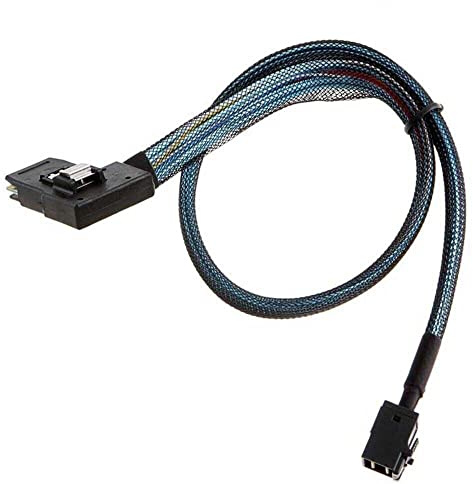 Allowish MINI SAS SFF-8643 4I to SAS SFF-8087 Server Adapter Cable (1m,Black)