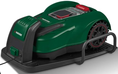 PSIDE Parkside® - Cortacésped robótico PMRA 20-Li B2, hasta 500 m², ancho de corte: 18 cm, motor sin escobillas (motor sin escobillas)