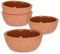 Tapas Schalen aus Ton 150 ml - 4er Set - Feuerfeste Auflaufform innen glasiert - Traditionelle Tonschale Dessert Dip Snack Schälchen Tapasschale ofenfest und spülmaschinengeeignet