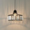 OURLOVEII Schwarz Pendelleuchte Esstisch Kristall, E27 Hängelampe Esszimmer Dimmbar, Esstischlampe Hängend Schwarz Modern 1 Flammig, Rund Küchelampe Hoehenverstellbar für Küche Schlafzimme, Ø23 cm