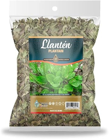 Llanten Plantain Herb Herbal Tea 4 oz.-113g Natural Mexican Herb Hierba Wild Crafted Natural De Mexico