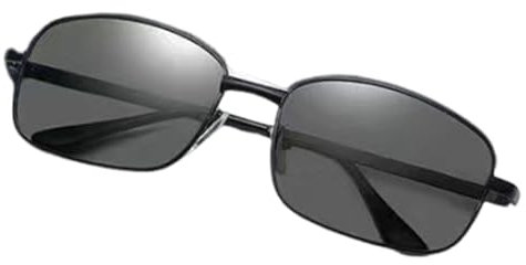 Occhiali da sole polarizzati maschili-moderni, occhiali antiriflettiti | Protezione UV totale, elegante stile sportivo con tecnologia fotocromatica, adatto a tutte le condizioni di luce