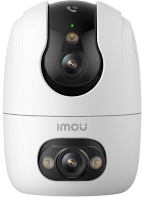 Imou 4K(4MP+4MP) Caméra Surveillance WiFi Intérieur Double Objectif, WiFi 2,4G/5GHz, Vision Nocturne Couleur, Détection de Personnes/Animaux, Suivi Automatique, Compatible Alexa pour Bébé/Chien/Maison
