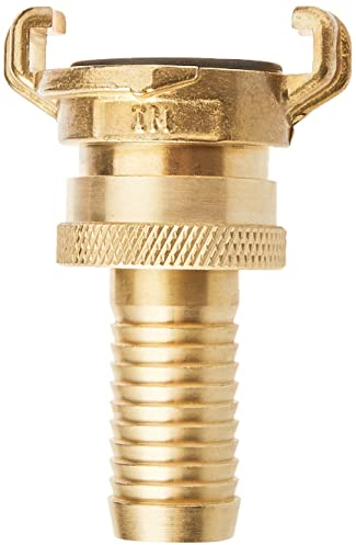 Gardena Messing-Saug- und Hochdruckkupplung für 19 mm (3/4 Zoll)-Schläuche: Kupplung für Schläuche und Saugleitungen, bis 40 bar, lösungssicher (7120-20) Für 19 Mm (3/4)-schläuche