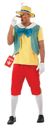 Fun Shack Kostüm Pinocchio Marionette für Herren, Holzpuppe, Ideal für Karneval und Halloween, XL