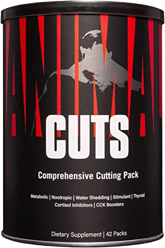 Universal Nutrition ANIMAL Cuts Diät- & Definitionssupplement für Leistungssportler zum Gewichtsmanagement - regt den Stoffwechsel an & erhöht den Energieverbrauch, 42 Packs