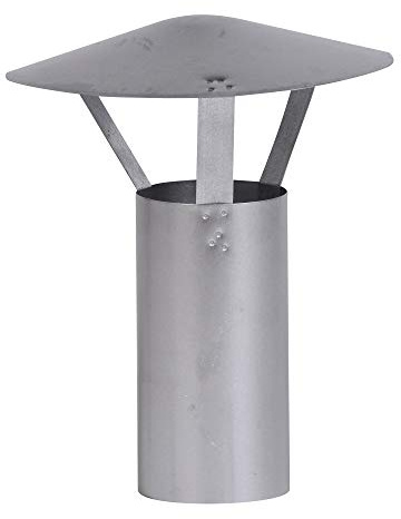 FIREFIX A100/RH Regenhut (verzinkt), Höhe 420 mm, ø 100 mm - für 0,6 mm starke Ofenrohre