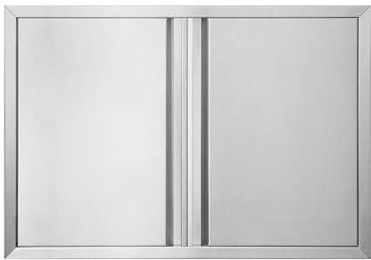 BI-DTOOL Outdoor Kitchen Double Doors 31 W X 24 H BBQ Access Door Thickened 304 Brushed Stainless Steel Doors for Indoor/Outdoor Kitchen Outdoor Cabinet Barbeque Grill or BBQ Island