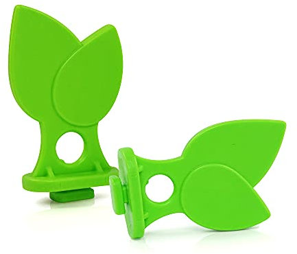 Polymize® 25x Gewächshausclips hellgrün - Robuste Pflanzenhalter - Aufhängesysteme für Gewächshaus und Wintergarten - Ösen für Gewächshausschienen - Rankhilfe-Clips