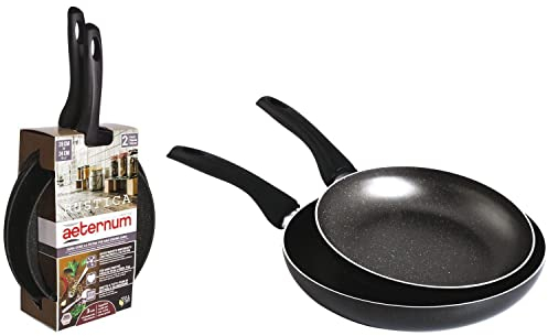 Aeternum RUSTIKALE PFANNEN cm.24/28, Aluminium, Black, 0 cm