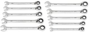Gearwrench - Set Wr Rat Comb Rev Met 90T 10Pc 1/4-3/4 (86658)