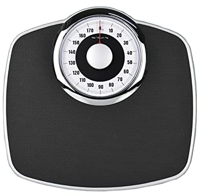 Analog mekanisk personvåg upp till 180 kg, halkfri yta, extra stora siffror, mekanisk personvåg sovrum och badrum