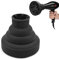 Silicone Collapsible Hair Dryer Diffuser, Professional Blow Dryer Diffuser, Hair Dryer Diffuser Attachment for Curly and Natural Wavy Hair, Travel Portable Folding Hair Dryer Attachment (Black)