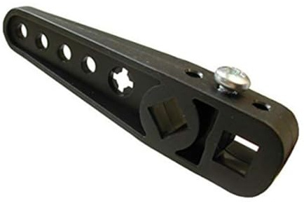 Aretro Toilet Cistern Lever Arm Flush Adjustable Arm Black Plastic Cistern Lever Arm