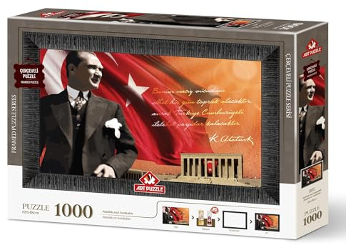 Art Puzzle Atatürk And Monumkabir Puzzle encadré 1000 pièces